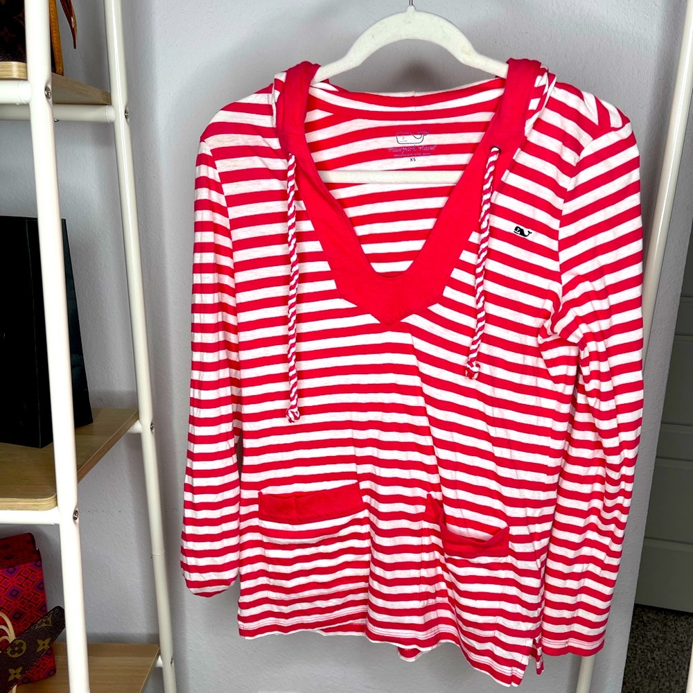 Long sleeve hood vineyard vines womens